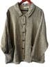 Flax 100% Linen Silver Green Long Sleeve Button-Down Shirt Size L - photo 1