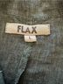 Flax 100% Linen Silver Green Long Sleeve Button-Down Shirt Size L - photo 3