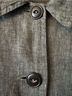 Flax 100% Linen Silver Green Long Sleeve Button-Down Shirt Size L - photo 12