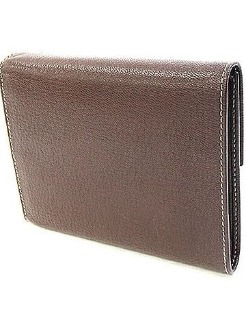 Prada Prada Tri-fold Wallet M170X Dark Brown Leather Compact for Women PRADA (view 2)