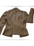 Ralph Lauren 100% Wool 100% Viscose Houndstooth Plaid Brown Gray Blazer Size 8 - photo 7
