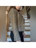 Ralph Lauren 100% Wool 100% Viscose Houndstooth Plaid Brown Gray Blazer Size 8 - photo 4