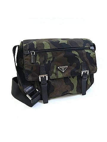 Prada Prada Shoulder Bag BT6671 Khaki Nylon Crossbody Camouflage Men's Women's PRADA (view 1)