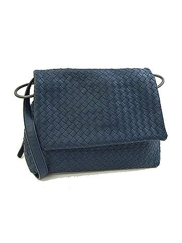 Bottega Veneta Bottega Veneta Shoulder Bag, Intrecciato, Navy Leather Handbag, Women's BOTTEGA VENETA (view 1)