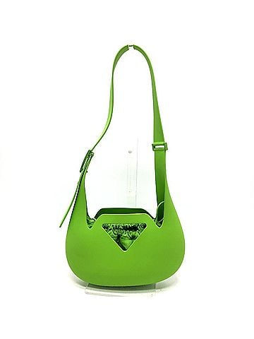 Bottega Veneta BOTTEGA VENETA 696920 Punch Bag, Shoulder Rubber, Women's, Green (view 1)