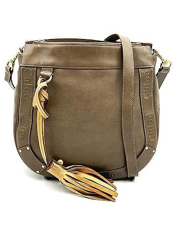 Chloé Chloé Chloe Eden Shoulder Bag, Leather, Brown, Women's (view 1)