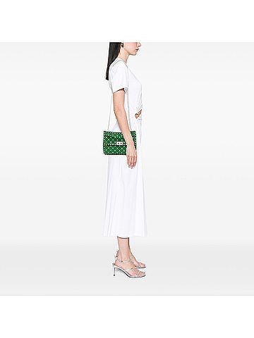 Valentino Medium Nappa Rockstud Spike Satchel (view 2)