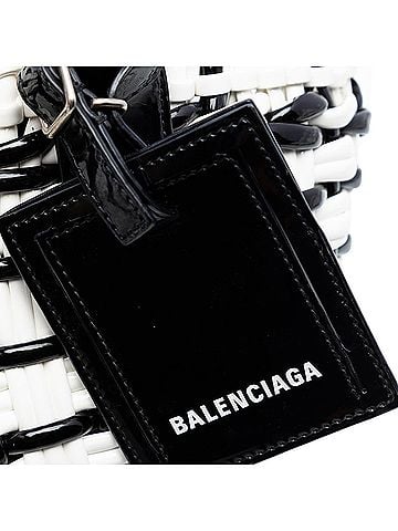 Balenciaga Faux Leather Bistro Basket Bag XXS (view 2)