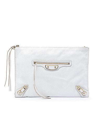 Balenciaga Chevre Motocross Classic Metallic Edge Clutch (view 1)
