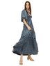 Omika 100% Modal Print Blue Casual Dress Size XS - photo 2
