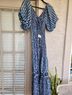 Omika 100% Modal Print Blue Casual Dress Size XS - photo 14