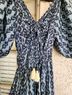 Omika 100% Modal Print Blue Casual Dress Size XS - photo 8