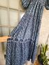 Omika 100% Modal Print Blue Casual Dress Size XS - photo 11