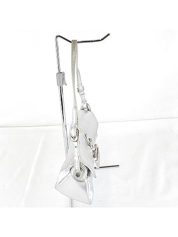 Jimmy Choo JIMMY CHOO handbag, leather, silver, women's (view 2)