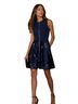 Ted Baker London Print Blue Gold Cocktail Dress Size 6 - photo 1