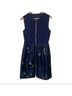 Ted Baker London Print Blue Gold Cocktail Dress Size 6 - photo 5