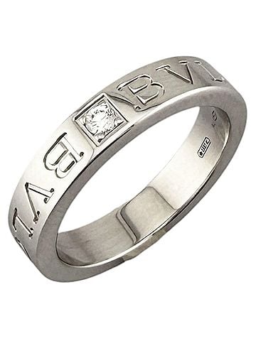 Bvlgari BVLGARI Ring, 1, 18K White Gold, Diamond, Women's Ring (view 1)