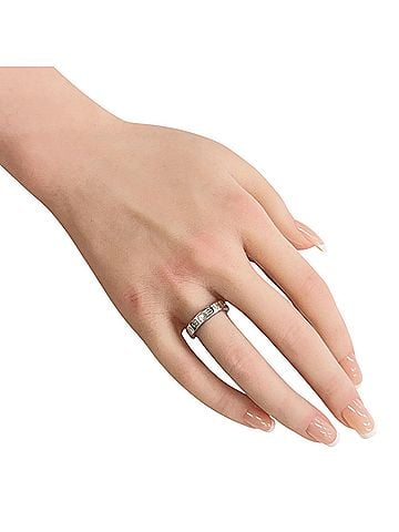Bvlgari BVLGARI Ring, 1, 18K White Gold, Diamond, Women's Ring (view 2)