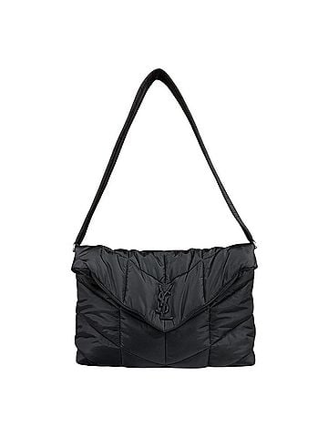 Saint Laurent Saint Laurent Loulou Puffer Shoulder Bag, Nylon 733630, Black, Men's and Women's, SAINT LAURENT (view 1)