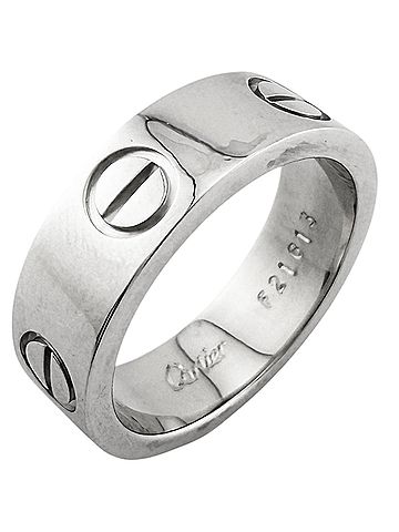 Cartier Cartier Love Ring, 18K White Gold, Women's CARTIER (view 1)