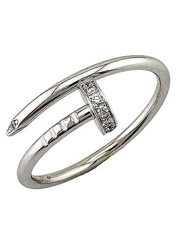 Cartier Cartier Juste un Clou Ring, 18K White Gold Diamond Ring for Women, CARTIER (view 1)