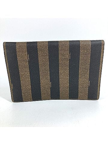 Fendi FENDI Vintage Pecan Bag, Document Flap Clutch Leather, Men's & Women's, Khaki (view 2)