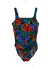 Miraclesuit Floral Orange Green One Piece Swimsuit Size 14 - photo 1