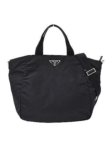 Prada Prada handbag for women and men, brand name, tote bag, shoulder 2-way, nylon, black, large capacity. (view 1)