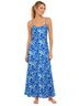 Frankies Bikinis Floral Blue Green White Casual Dress Size XS - photo 1