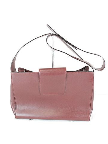 Cartier CARTIER Cartier Must Line Turnlock Shoulder Bag Leather Wine Red Women's (view 2)