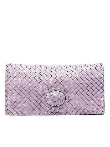 Bottega Veneta Nappa Intrecciato Turn Lock Clutch (view 1)