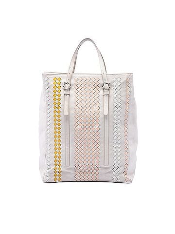 Bottega Veneta Intrecciato Trimmed Nappa Belted Tote (view 1)