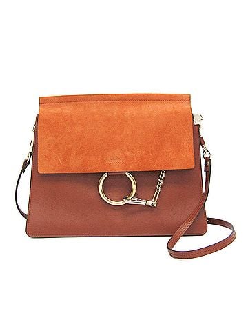 Chloé Chloé Faye Medium Women's Leather,Suede Shoulder Bag Brown (view 1)