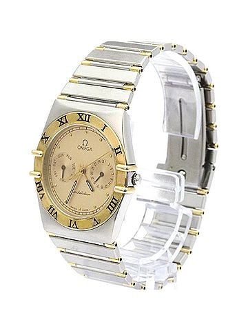 Omega OMEGA Constellation Day Date 18K Gold Steel Quartz Mens Watch 396.1070 Polished (view 2)