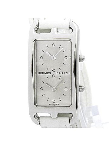 Hermès HERMES Cape Cod Deux Zones Steel Double Tour Watch CC3.210 Polished (view 1)
