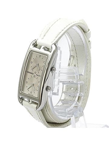Hermès HERMES Cape Cod Deux Zones Steel Double Tour Watch CC3.210 Polished (view 2)
