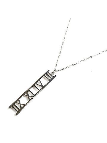 Tiffany & Co. TIFFANY&Co. Tiffany & Co. 18KWG White Gold Atlas Open Necklace 3.5g 41cm Women's (view 2)