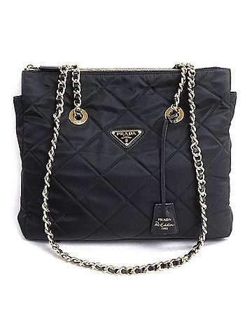 Prada PRADA Re-Edition 1995 Chain Shoulder Bag, Black, 1BG529 V COO 2AOS F0002, Women's. (view 1)