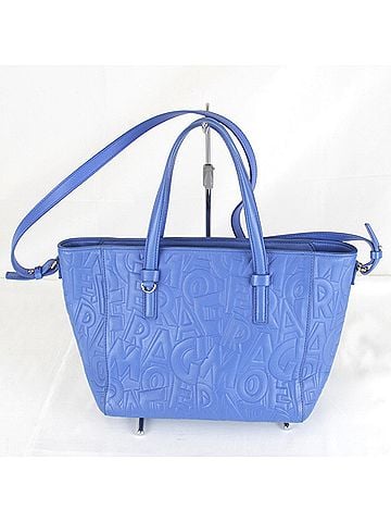 Salvatore Ferragamo Salvatore Ferragamo tote bag, leather, blue, women's. (view 1)