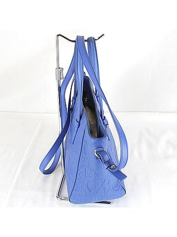 Salvatore Ferragamo Salvatore Ferragamo tote bag, leather, blue, women's. (view 2)