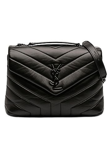 Saint Laurent Small Matelasse Calfskin Monogram Monochrome LouLou Shoulder Bag (view 1)