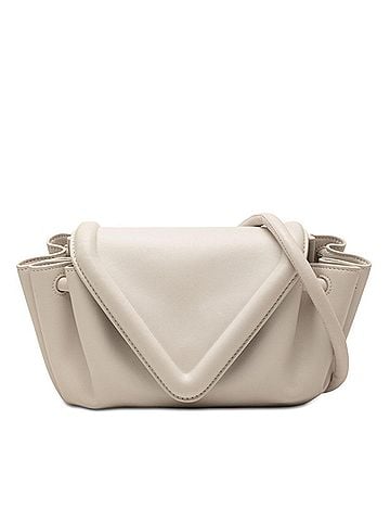 Bottega Veneta Bottega Veneta Beak Small Shoulder Bag, White Leather, Women's. (view 1)