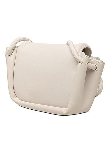 Bottega Veneta Bottega Veneta Beak Small Shoulder Bag, White Leather, Women's. (view 2)