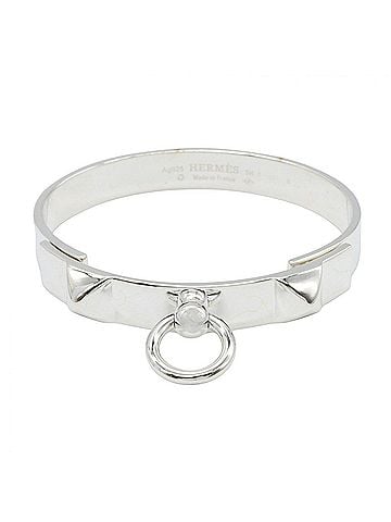 Hermès Hermes Collier de Chien Hangle SH Bangle Accessory, Sterling Silver 925, Women's, Tone (view 1)