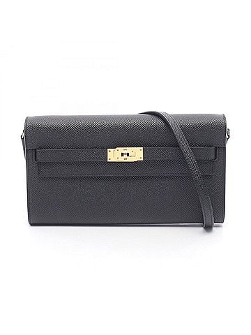 Hermès Hermes Kelly To Go Shoulder Bag Handbag Leather Veau Epsom Black Women's (view 1)