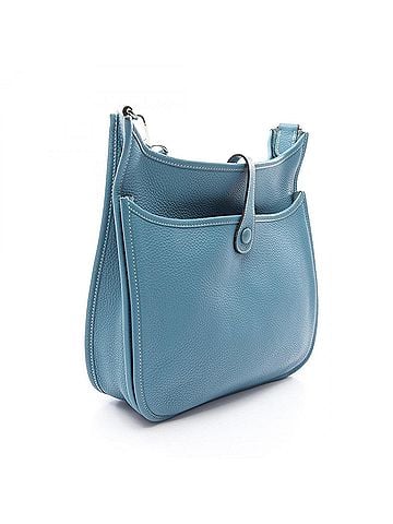 Hermès Hermes Evelyne 3 Trois PM Blue Jean Shoulder Bag Handbag Taurillon Clemence Leather Women's (view 2)
