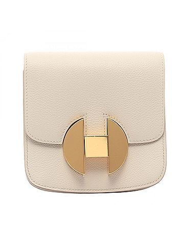 Hermès Hermes HERMES 2002 Beton Bi-fold Wallet Evercolor Women's Gray (view 1)