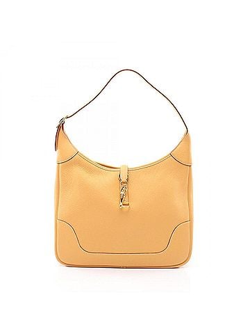 Hermès Hermes Trim 35 Shoulder Bag/Handbag, Leather, Taurillon Clemence, Women's, Yellow (view 1)