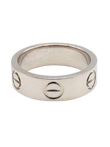 Cartier Cartier Love Ring, 18K White Gold (18KWG), Silver Tone, for Men and Women. (view 2)