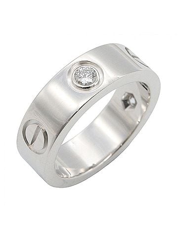 Cartier Cartier Love Ring 3PD - 18K White Gold (18KWG) Diamond for Women Silver/Clear Tone (view 1)